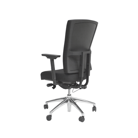 Schaffenburg serie 300 NEN Comfort ergonomische bureaustoel met zwart of aluminium voetkruis 