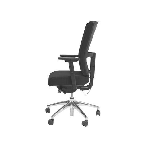 Schaffenburg serie 300 NEN Comfort ergonomische bureaustoel met zwart of aluminium voetkruis 