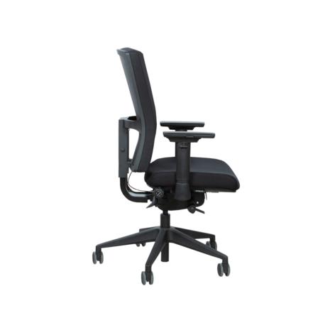 Schaffenburg serie 400-NPR Comfort ergonomische bureaustoel met zwart of aluminium voetkruis en NPR-1813 normering