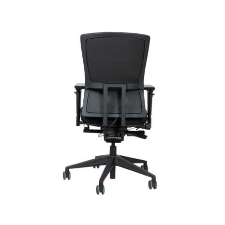 Schaffenburg serie 400-NPR Comfort ergonomische bureaustoel met zwart of aluminium voetkruis en NPR-1813 normering